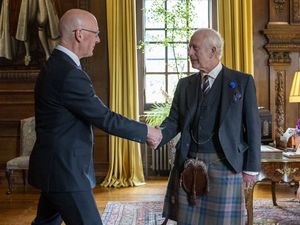 Supporting image for story: King pictured with Scotland’s First Minister at Holyroodhouse on eve of election