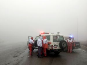 Supporting image for story: ‘No sign of life’ at crash site of helicopter carrying Iran’s president