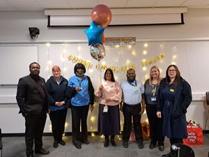 Parm Chera-Japper with her colleagues