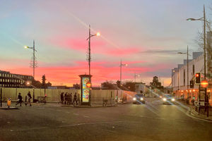 Wednesfield High school student street scene