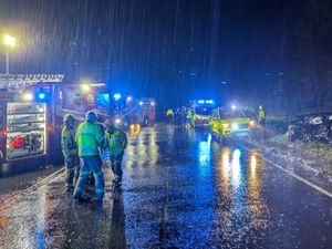 Supporting image for story: Two people injured in two-car A5 crash near Oswestry