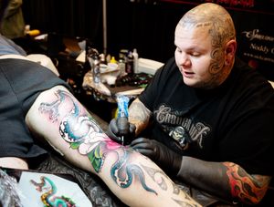Supporting image for story: Tattoo convention makes an indelible impression to visitors to the Telford event