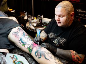Supporting image for story: Tattoo convention makes an indelible impression to visitors to the Telford event
