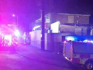 Supporting image for story: Arson investigation launched after fire engulfs former chicken shop in Tipton