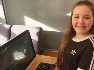 Supporting image for story: Ten-year-old Shrewsbury DJ Livi playing for the NHS