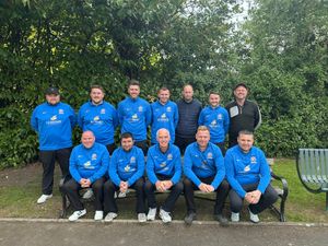 Ifton’s Mayhew Trophy winners. Back, from left: Martin Jones, Ieaun Pugh, Nick Jones, Owen Jackson, Craig Griffiths, Joe Langford, Andy Hughes. Front, from left: Robin Bennett, Joey Williams, Dickie Jones, Ian Jones, Darren Lacey