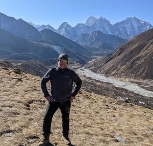 Alex Howes on his walk to Everest Base Camp