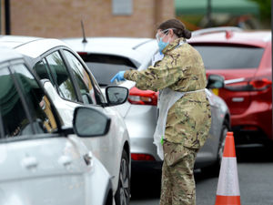 Supporting image for story: Army staffs drive-through coronavirus testing centre in Walsall 