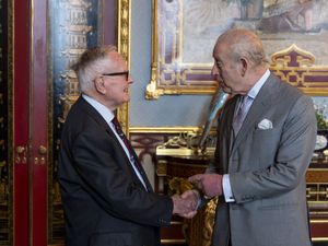 Supporting image for story: King welcomes 105-year-old last surviving Mosquito bomber pilot to Palace