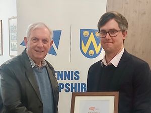 Supporting image for story: Wem tennis aces honoured 