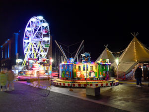 Supporting image for story: Three, two, one - they're on! Southwater's tree is lit up to get Telford into the Christmas spirit