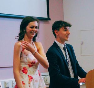 Head Girl Amelia and Head Boy Ben