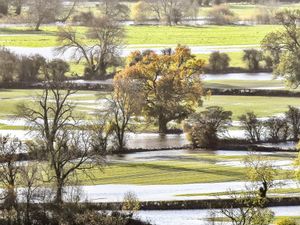 Supporting image for story: Flood alerts still in place in Shropshire after Storm Debi - but River Severn levels start dropping