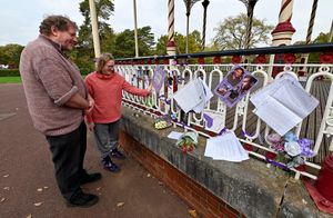 One year on from the death of popstar Liam Payne, tributes are left at West Park bandstand, Wolverhampton. Photo: Tim Thursfield