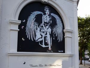 Supporting image for story: Artwork of Amy Winehouse unveiled on front of Camden venue Koko