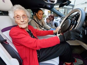 Supporting image for story: 'They'll clear the road when they see me coming!' Watch Christmas wish come true for 101-year-old as she enjoys dream ride in Rolls-Royce