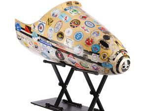 Supporting image for story: James Bond autogyro cockpit cover among 007 film memorabilia up for auction