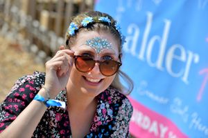 Kim Harris enjoys the fun 