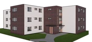 An artist's impression of how the flats will look