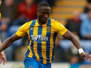Supporting image for story: Daniel Udoh proving a big hit with fans and Shrewsbury team-mates