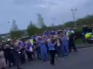 Supporting image for story: Concerns raised over Clap for Carers gathering outside Russells Hall Hospital