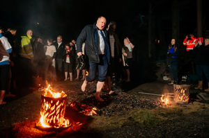 Firewalk at Black Country Living Museum in support of the Acorns Children's Hospice