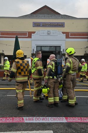 Fire crews at the scene. Photo: Steve Leath