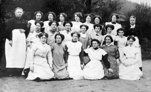 Women workers at Coalport China Works. Picture: Ironbridge Gorge Museum.