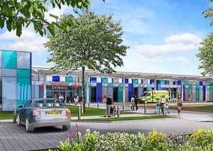 Artist's impression of how the Royal Shrewsbury Hospital could look