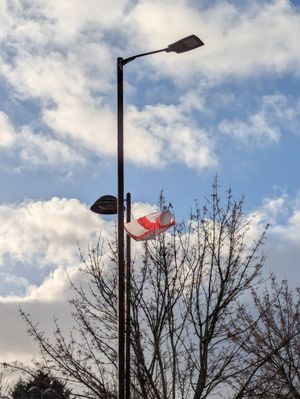A torn flag in Bridgnorth. Picture: Bridgnorth Litter Pickers