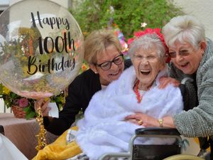 Supporting image for story: 'Tiptonian of the Year' nominee turns 100 with a smile