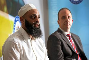 Mohammed Azam and DI Jim Colclough