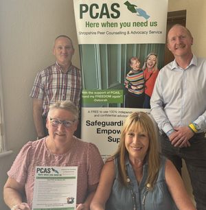 The Shropshire PCAS team - Simon Arthur, Ben Payne, Alli Arthur, and Lynne Davis.