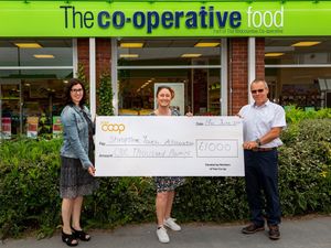 Supporting image for story: Grand donation for Shropshire youth charity