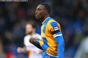 Freddie Ladapo lead the line extremely well against Bradford.