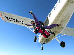 Supporting image for story: Valerie and Maggie are high-flying girls