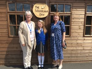 Cllr. Sue Beardsmore (left), Alice Francis (middle) Cllr. Rita Heseltine (right)