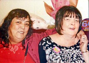 Pamela with another of her sisters Linda Fletcher