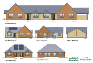 Drawings of what the new bungalows at The Ley will look like