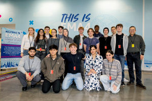 Students from the Chemical Engineering course at Birmingham University and their lecturer Paul Freeman visit Amazon