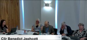 Councillor Benedict Jephcott speaking at Monday\'s West Mercia Police & Crime Panel meeting. Picture: Worcestershire County Council