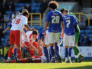 Supporting image for story: Deeney froze after horror injury