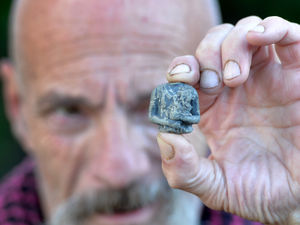 Supporting image for story: Brierley Hill man claims to have found meteorite piece in his garden