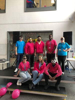 Staff organised a Pink Masquerade Prom for the senior members of The Way Youth Zone