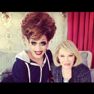 Bianca Del Rio and Joan Rivers. Photo from: https://www.facebook.com/TheBiancaDelRIo/