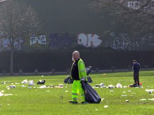 Supporting image for story: City’s parks closed after ‘appalling scenes’ of huge crowds and litter