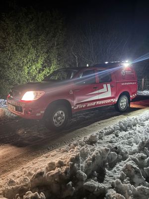 Firefighters were called in to deliver water to South Shropshire residents. Picture: Ludlow Fire Station