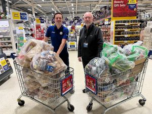 Signpost Services collects Tesco Stafford's surplus food as part of Tesco's Community Food Connection