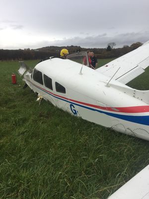 The aircraft was badly damaged. Picture: WMAS