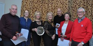 Councillor Linda Leach (Centre) with some of the winners at the Wolverhampton Sports Advisory Council awards evening